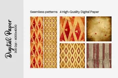 Burgundy Digital Papers | Floral Digital paper Product Image 1