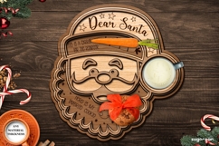 Christmas Santa Tray SVG Bundle | Laser Cut | Glowforge Product Image 3