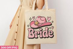Bride-2 PNG, Pink Western Sublimation PNG Product Image 1