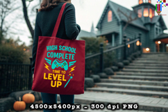 High School Complete Time to Level Up PNG Product Image 4