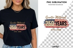 250 Years 17762026 PNG | Quarter Millennial USA Design Product Image 1