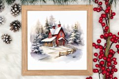 Christmas Houses Clipart Sublimation Product Image 3