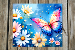 Fairy Butterfly | skinny tumbler Sublimation design Product Image 3
