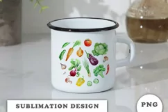Watercolor Garden Vegetable PNG Product Image 3