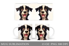 Funny Dog Mug Design. Cute Dog Mug Sublimation Product Image 1