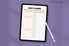 Minimalist Daily Planner Template for Canva Printable Product Image 3