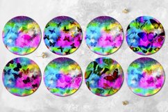 Watercolor Butterfly | Car coaster &amp; key chain sublimation Product Image 3