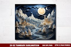 Christmas 20 OZ Tumbler Wrap PNG, Christmas Tumbler Wrap Product Image 3