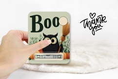 Boo Halloween Owl Money Card, Printable Halloween, Gift Card Product Image 3