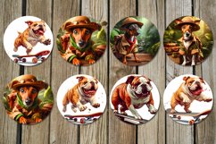 Funny dogs | pets Car coaster &amp; key chain design bundle Product Image 3