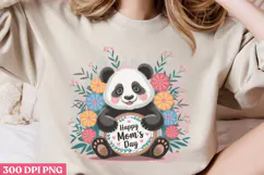 Happy mom's day PNG, Cute Animals Mothers Day Clipart PNG Product Image 3