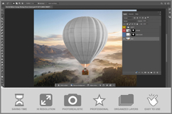 Hot Air Balloon Canopy Drone View Product Image 2