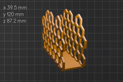 3d printing Napkin holder with honey comb STL file Product Image 2