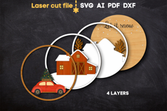 Christmas Sign SVG laser cut files for Glowforge Product Image 3