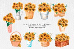 22 sunflower png, Sunflower sublimation, Summer clipart Product Image 3