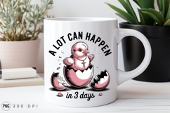 Easter Chick Hatching Illustration Sublimation PNG Product Image 2