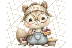 Thanksgiving Woodland Animals Clipart PNG Product Image 3