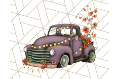 Halloween Cottagecore Truck PNG Clipart, Fall Style Clip Art Product Image 3