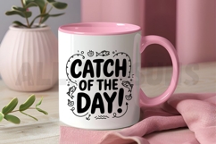 Catch Of The Day Doodle Illustration For Fishing Enthusiasts Product Image 2