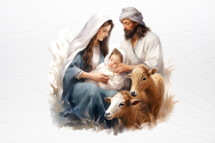 Christmas Nativity Sets Clipart PNG Product Image 3