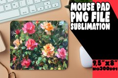 Artistic Oil Flower Sublimation Round Design Product Image 1