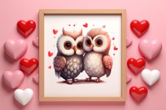 Couple Animal Valentines Day Clipart, Watercolor Couple Product Image 3