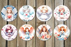 Angel Love | Christian car coaster &amp; key chain designs, PNG Product Image 3