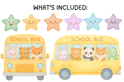 Back to School Kawaii Clipart Product Image 3