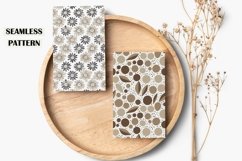 12 Boho Abstract and Floral Digital Paper Instant Download Product Image 3