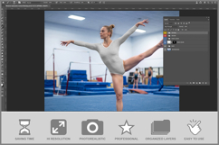 Womens Gymnastics Leotard Mockup Product Image 2