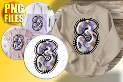 3 Doodle Letter Valentine Bright Sweet Design! Product Image 1