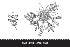 2 Botanical Floral SVG | Leaf Vector Designs Product Image 1