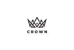 Abstract Crown Logo Design Vector Template Product Image 3