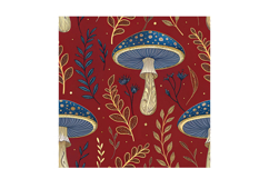 Lavish Mushroom Tapestry Seamless Artwork, Seamless Pattern Product Image 3