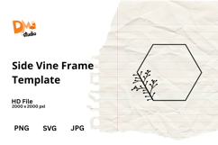 Side Vine Frame Template Product Image 1