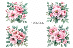 Rustic floral watercolor, Watercolor botanical set Product Image 3
