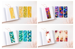 Spring Flowers Bookmark Bundle, Floral Bookmark Designs Product Image 3