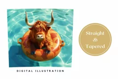 Funny Cow Tumbler Wrap Design, Funny Animals Tumbler Design Product Image 3