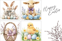 Easter Eggs Pillow Designs, Easter Lamb Pillow Template Product Image 3