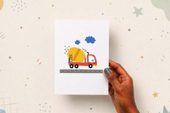Cute Car Concrete Mixer Poster Print | EPS SVG PNG JPG Product Image 3