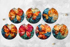 3D Papercut Butterfly | Car coaster &amp; key chain sublimation Product Image 3