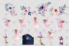 Fairy Magic Bundle Clipart Watercolor Product Image 3