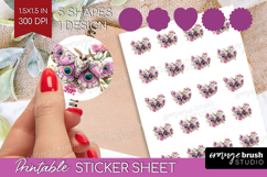 Fantasy Forest Round Sticker - Fairy Tale Printable Sticker Product Image 1