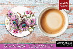 Fantasy Forest Round Coaster - Fairy Tale Coaster PNG Product Image 1