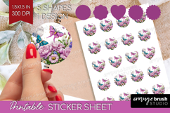 Fantasy Forest Round Sticker - Fairy Tale Printable Sticker Product Image 1