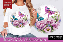 Fantasy Forest Round Tshirt Background - Fairy Tale PNG Product Image 1