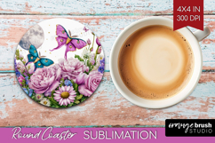 Fantasy Forest Round Coaster - Fairy Tale Coaster PNG Product Image 1