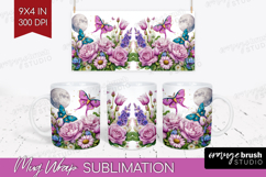 Fantasy Forest Mug Wrap - Fairy Tale Mug PNG Sublimation Product Image 1