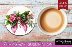 Fantasy Forest Round Coaster - Fairy Tale Coaster PNG Product Image 1