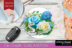 Fantasy Forest Car Coaster - Fairy Tale Coaster PNG Product Image 1